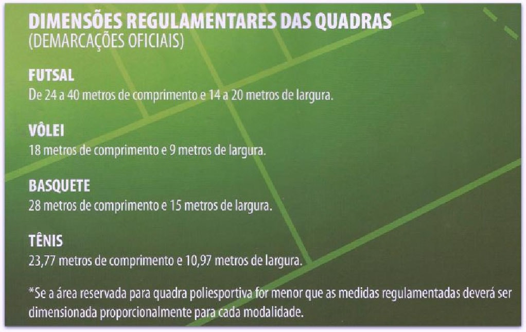 reforma de quadras